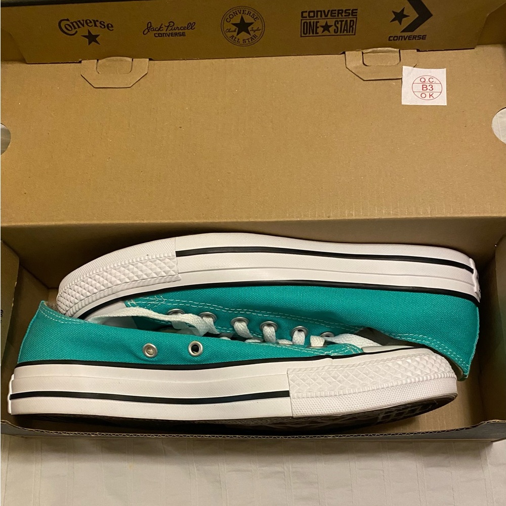 Converse Mint Green Low-Top Sneakers